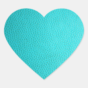 Turquoise Create Your Own Blank Template Heart Sticker