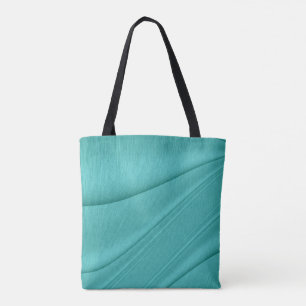 Turquoise Curvature Tote Bag