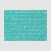 Turquoise | Custom Script Text Elegant Christmas