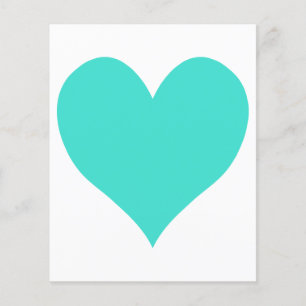 Turquoise Cute Heart