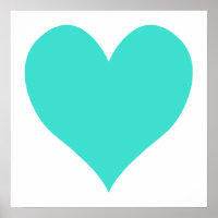Turquoise Cute Heart