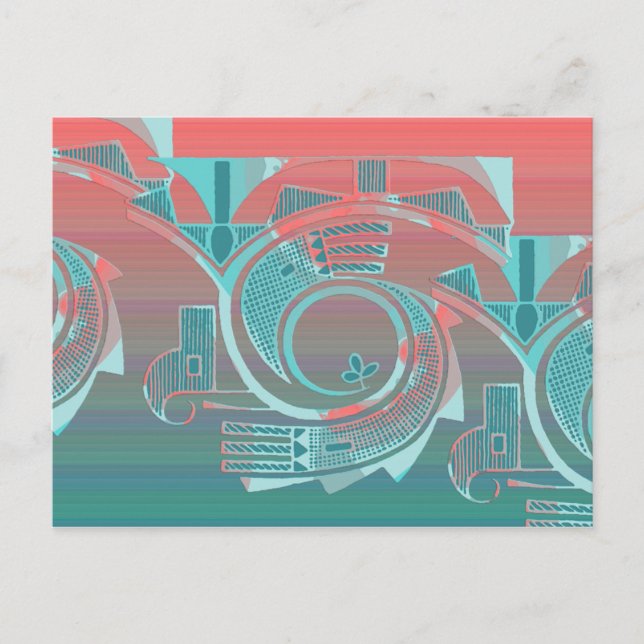 Turquoise Dawn Postcard (Front)