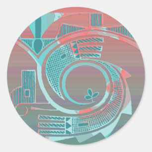 Turquoise Dawn Sticker