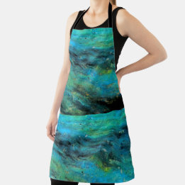 Turquoise Design Apron