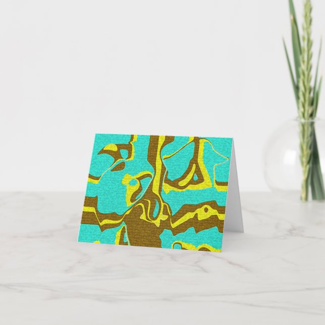 Turquoise Design Card (Front)