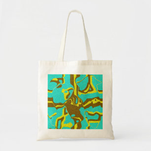 Turquoise Design Tote Bag