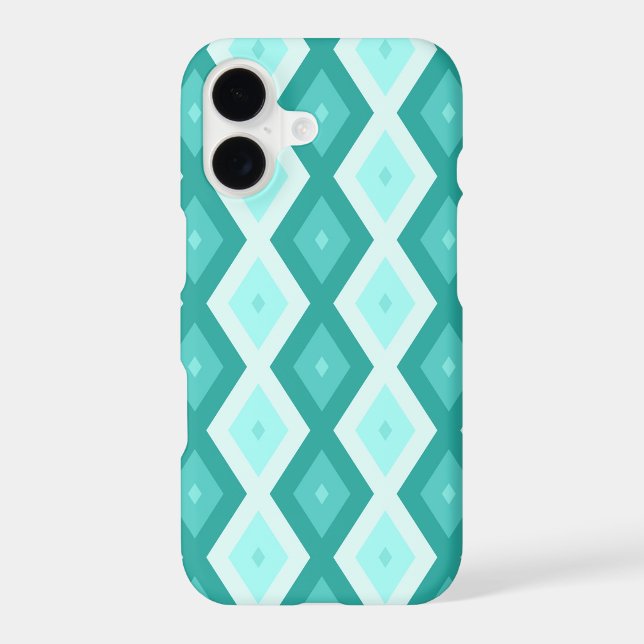 Turquoise diamond pattern (Back)