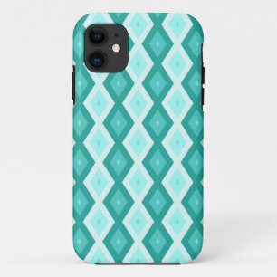 Turquoise diamond pattern Case-Mate iPhone case