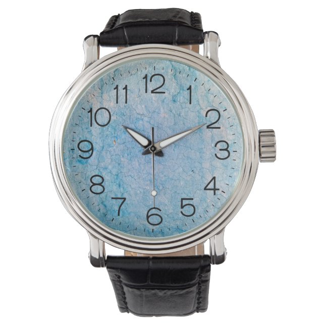 Turquoise Distressed Grunge Texture Watch (Front)