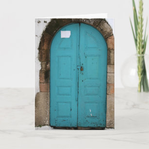 Turquoise Door Card