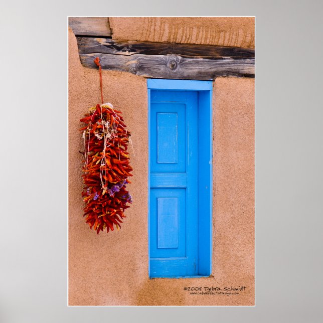 Turquoise Door Poster (Front)