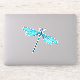 Turquoise Dragonfly Custom - Cut Vinyl Sticker
