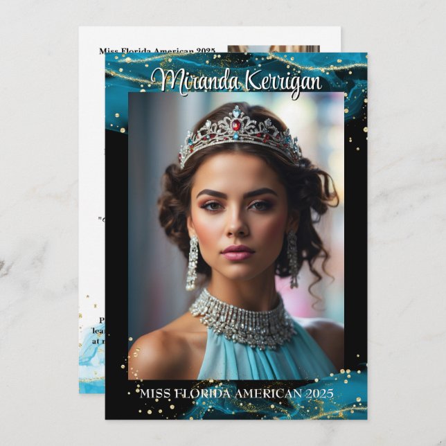 Turquoise Dream Pageant Autograph Card QR Code (Front/Back)
