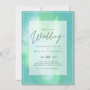 Turquoise Dreams Modern Budget Wedding