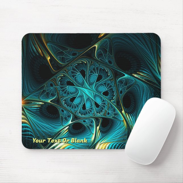 Turquoise Electric Mouse Pad (With Mouse)