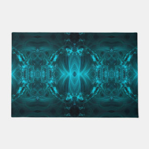 Turquoise Elegance Door Mat