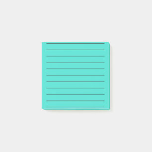 Turquoise Elegant Stationery Vibrant Post-it Notes