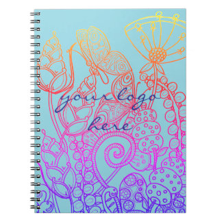 Turquoise Fantasy Butterfly  Notebook