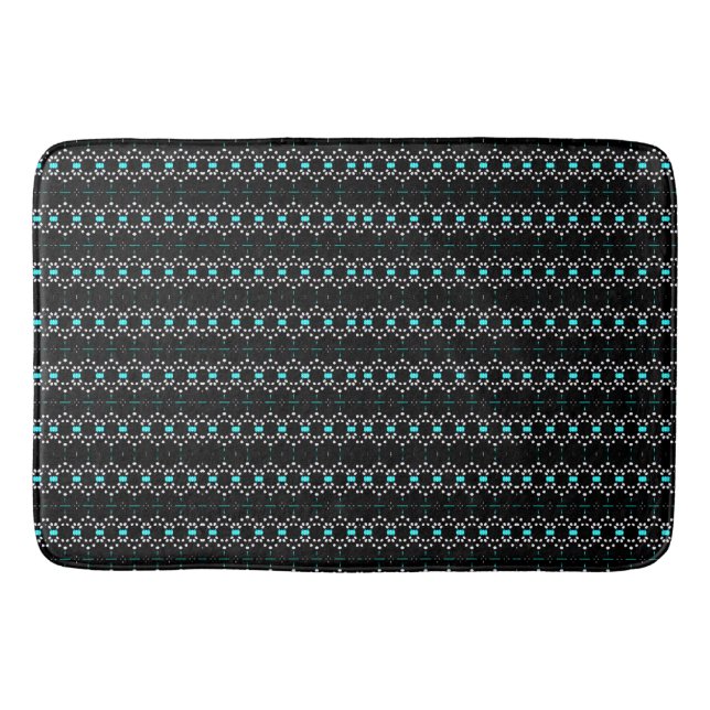 Turquoise Fashionita Bath Mat (Front)