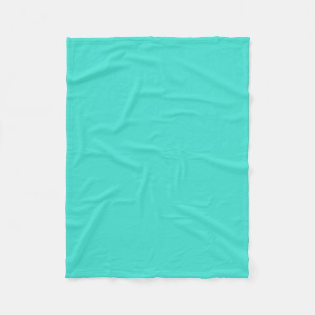 Turquoise Fleece Blanket (Front)