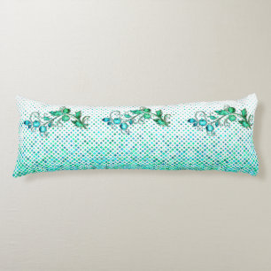 Turquoise Floral Body Cushion