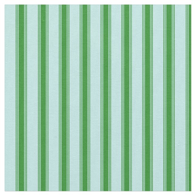 Turquoise & Forest Green Coloured Pattern Fabric (Close Up)