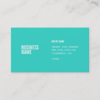 Turquoise Format With Columns Condensed Fonts