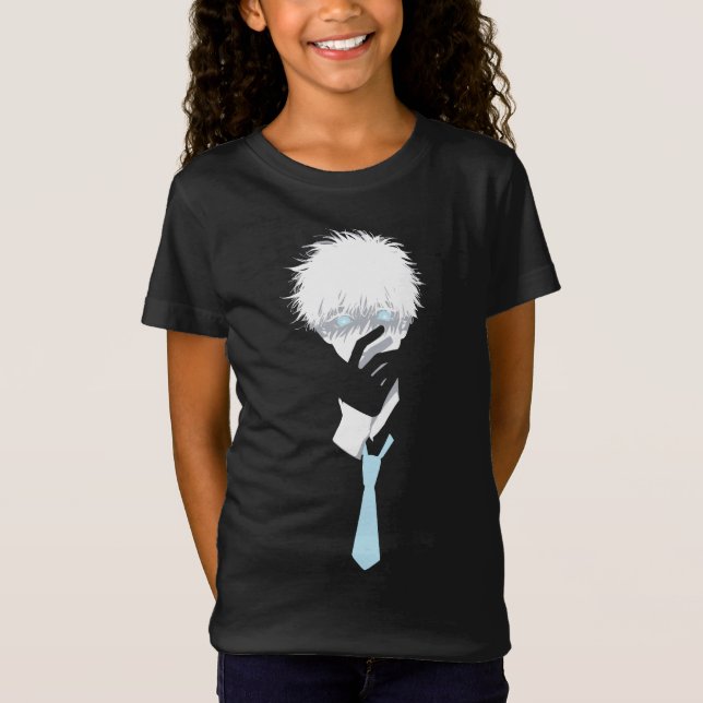 Turquoise Gaze: Anime Design T-Shirt (Front)