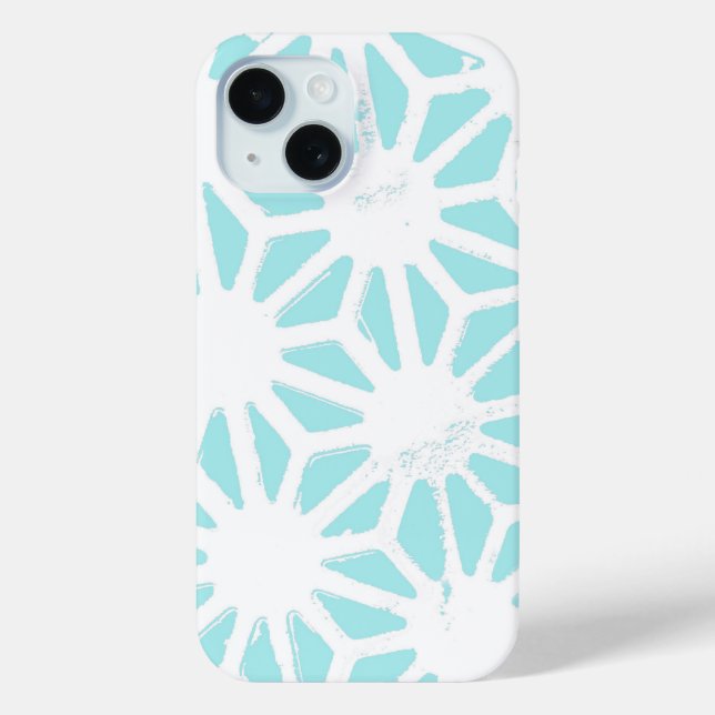 Turquoise geometric pattern Case-Mate iPhone case (Back)