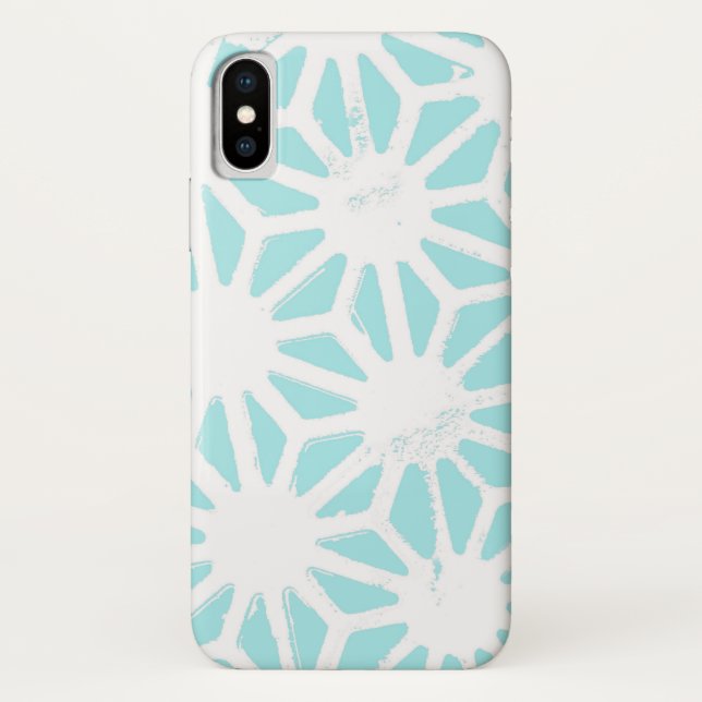 Turquoise geometric pattern Case-Mate iPhone case (Back)