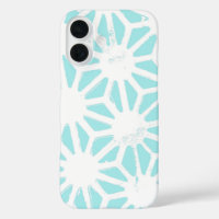 Turquoise geometric pattern