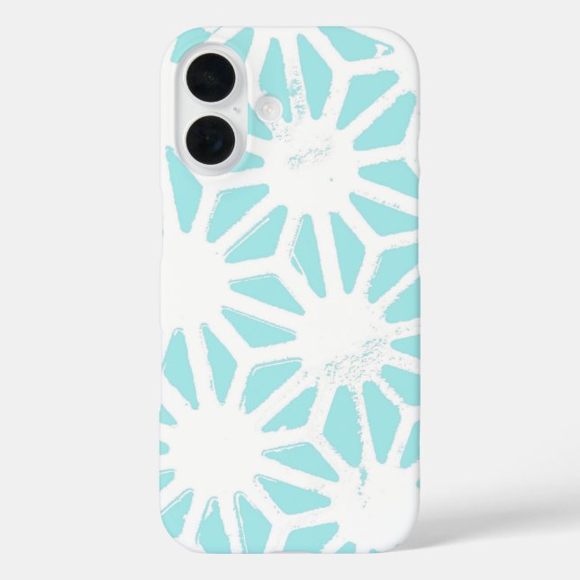 Turquoise geometric pattern Case-Mate iPhone case (Back)