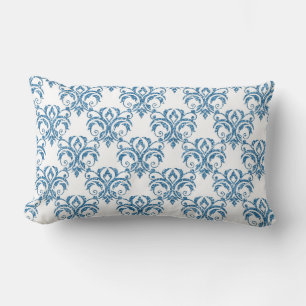 Turquoise Glitter Reversible Lumbar Pillow