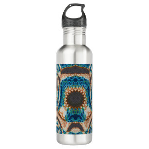 Turquoise Gold Sun Southwestern Art 710 Ml Water Bottle