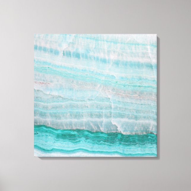 Turquoise Granite Stone Layered Wave Print (Front)
