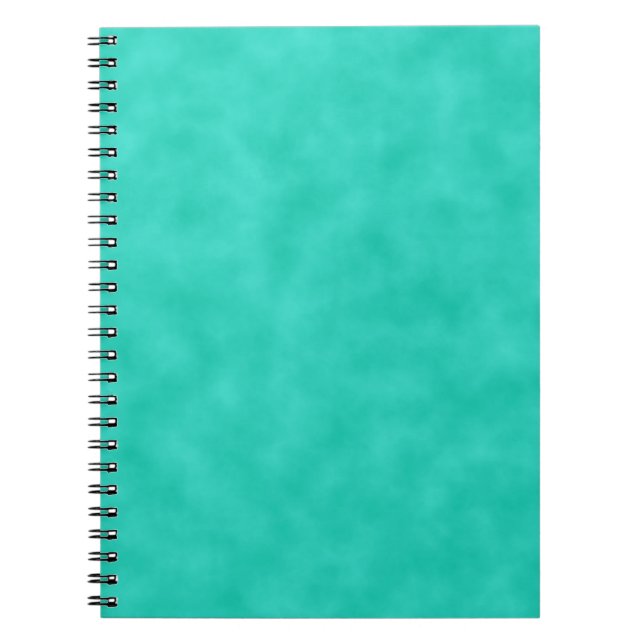 Turquoise Green-Blue Marbleised Notebook (Front)