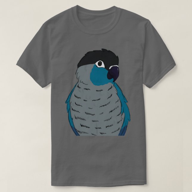 Turquoise green cheek conure T-Shirt (Design Front)