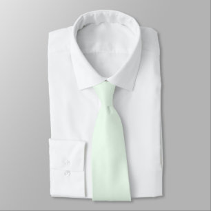 Turquoise Green Soft Pale White Pastel Solid Colou Tie