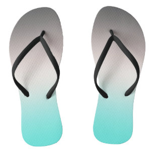 Turquoise grey Ombre Jandals