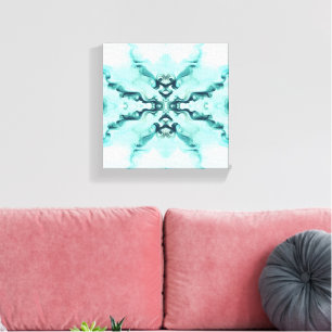 Turquoise Harmony – Artistic Duvet Cover Canvas Print