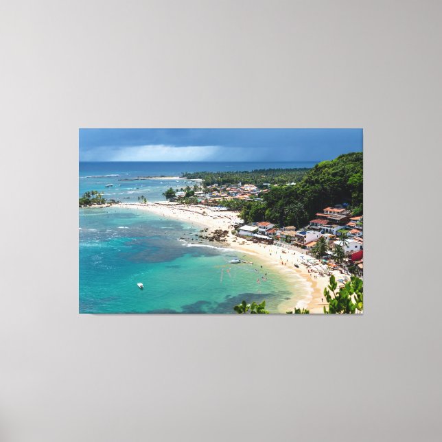 Turquoise Haven of Morro de São Paulo Canvas Print (Front)