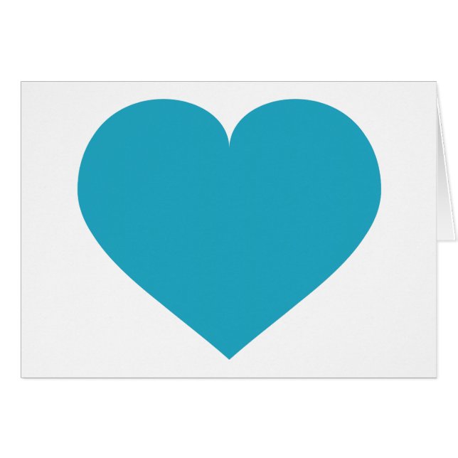 Turquoise Heart (Front Horizontal)
