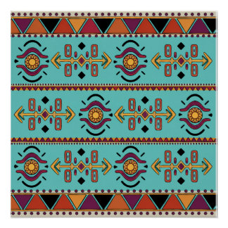 Turquoise Horizon Poster