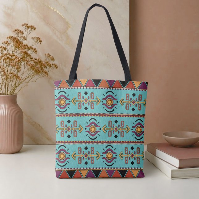 Turquoise Horizon Tote Bag (Creator Uploaded)