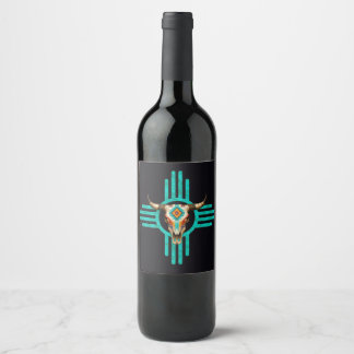 Turquoise Horizon Wine Label
