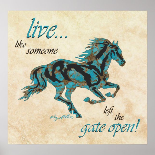 Turquoise Horse Poster (Front)