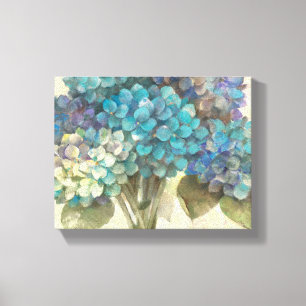 Turquoise Hydrangea Canvas Print