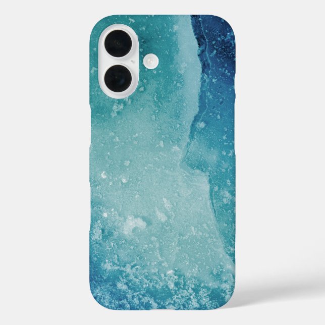 Turquoise Ice Abstract Art Photo Case-Mate iPhone Case (Back)