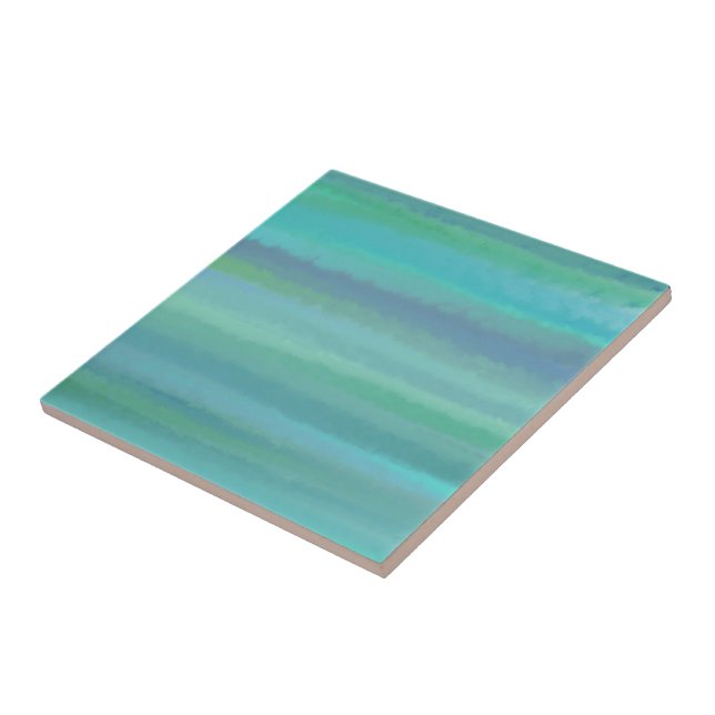Turquoise Is My Favourite Colour Ceramic Tile (Side)
