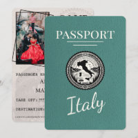 Turquoise Italy Passport
